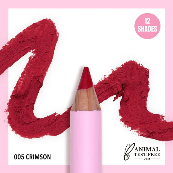 Moira Lápiz Labial Flirty Delineador Tono 005 Crimson 1.1Gr